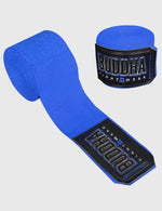 Bandages de boxe semi-élastiques en coton bleu