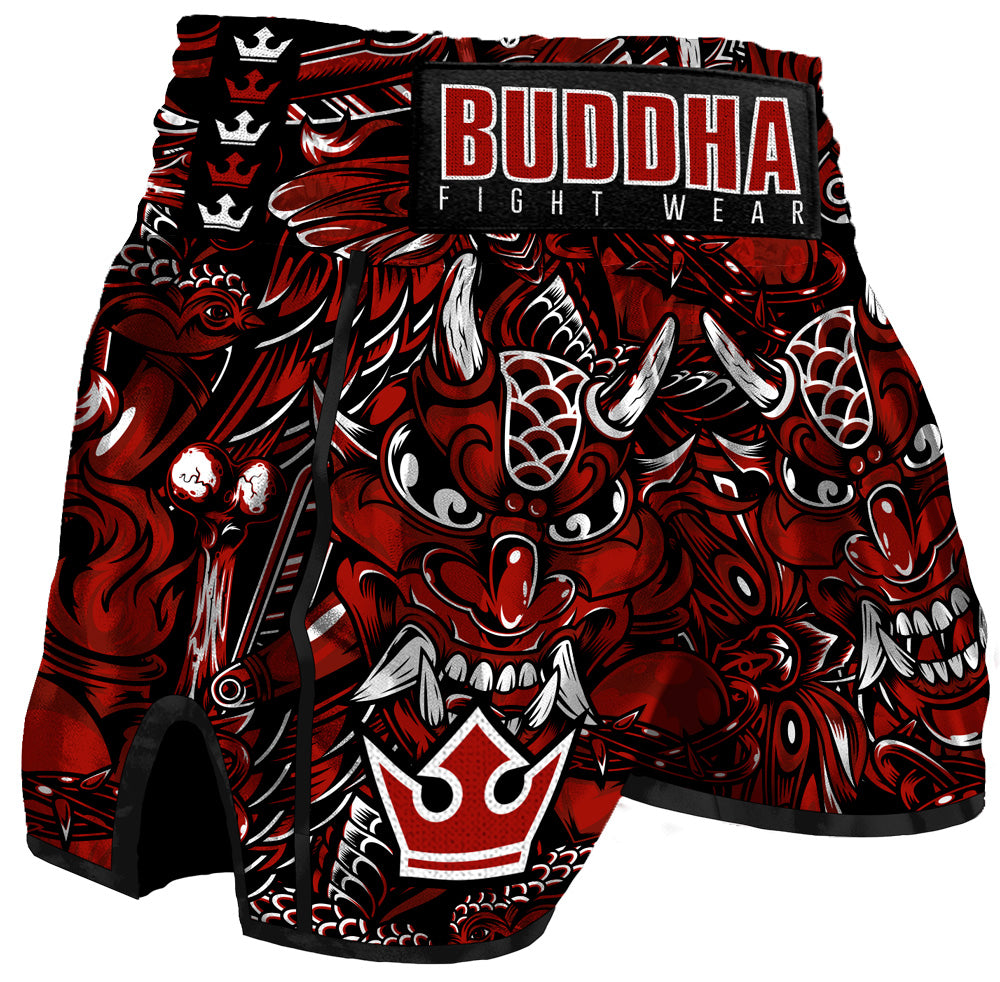 Pantalón Muay Thai Kick Boxing Buddha European Devil. MIRAR TALLAJE - Buddha Fight Wear