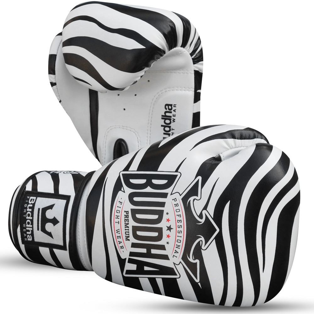 Guantes de Boxeo Muay Thai Kick Boxing Fantasy Zebra Special Edition - Buddha Fight Wear