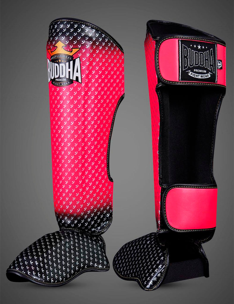 Espinilleras Titanium Rosa - Buddha Fight Wear