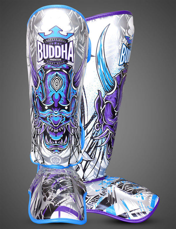 Espinillera Luzbel White - Buddha Fight Wear