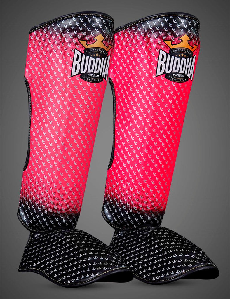 Espinilleras Titanium Rosa - Buddha Fight Wear