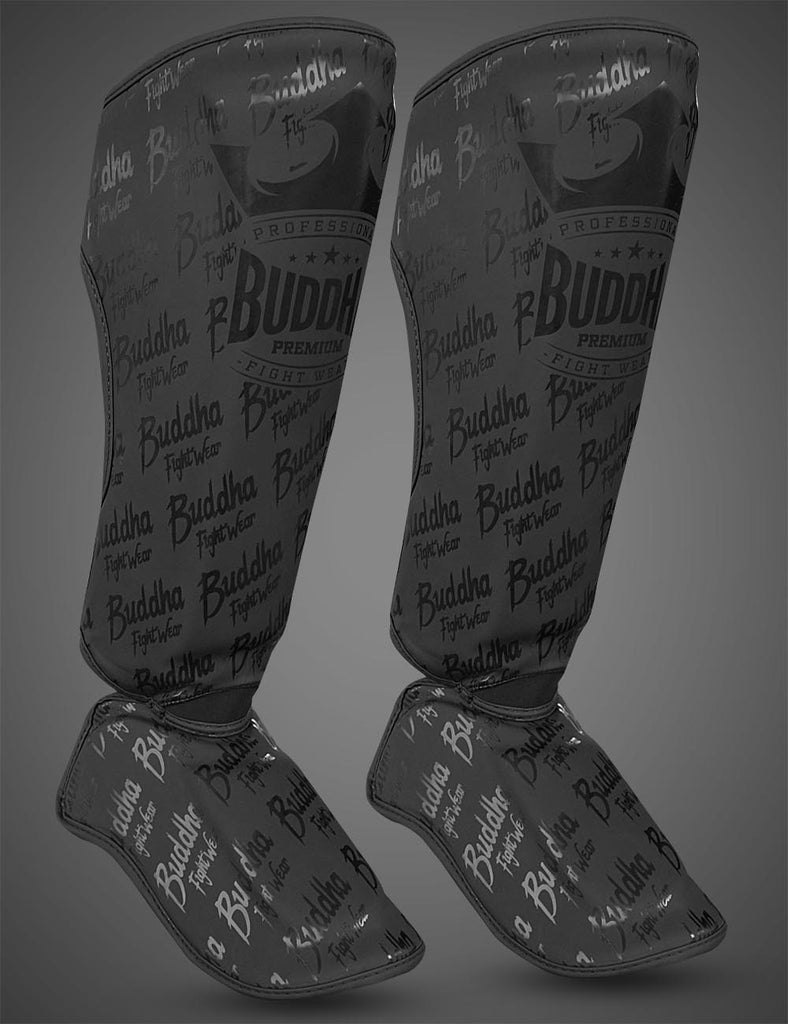 Espinilleras Epic Negras Mate - Buddha Fight Wear