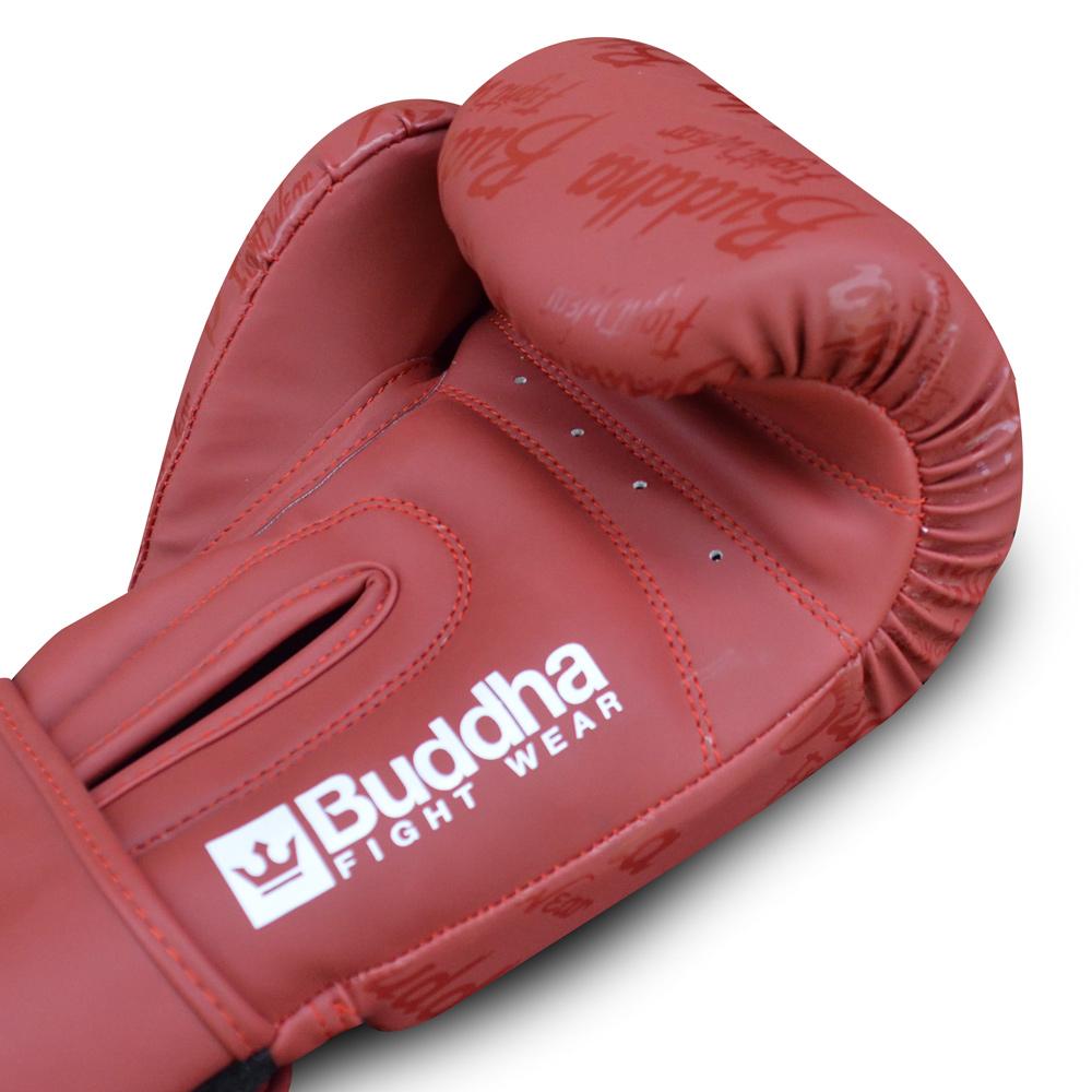 Guantes de Boxeo Muay Thai Kick Boxing Top Premium Burdeos Mate - Buddha Fight Wear