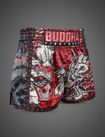 Pantalón Muay Thai Kick Boxing Dragon Rojos