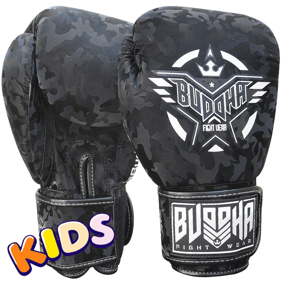 Guantes Infantiles Buddha Army Negros - Buddha Fight Wear