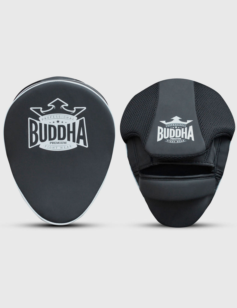 Manoplas de Boxeo Curvadas Buddha Premium Negras (Precio Par) - Buddha Fight Wear