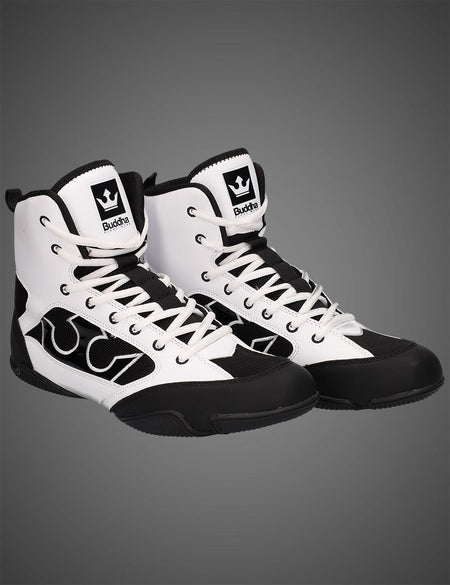 Sapatos de boxe brancos épicos Buddha