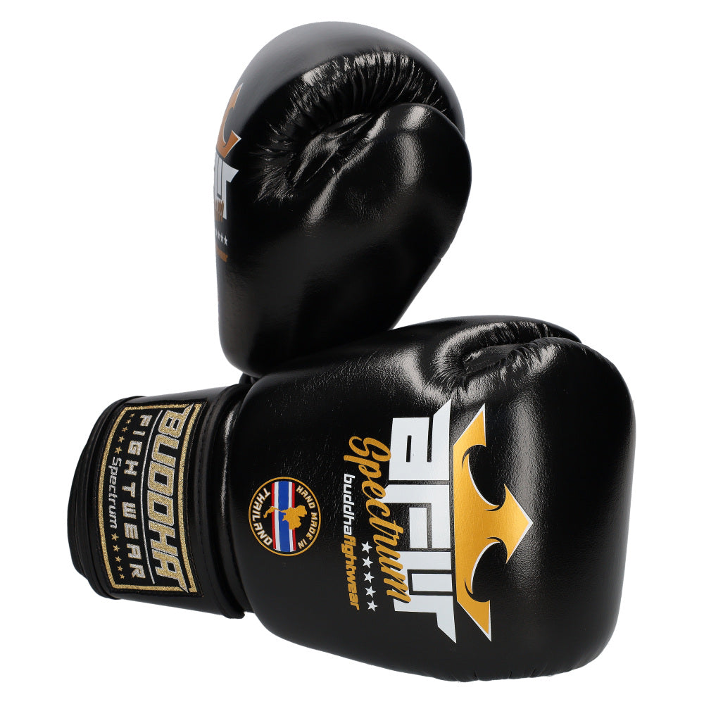 Guantes Spectrum Metalic Thailand Negros - Buddha Fight Wear