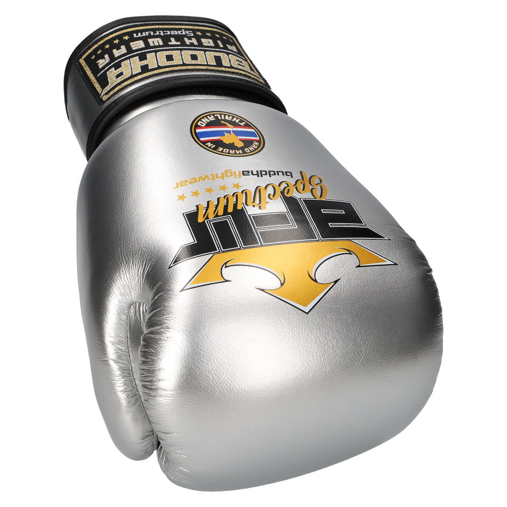 Guantes Spectrum Metalic Thailand Plateados - Buddha Fight Wear