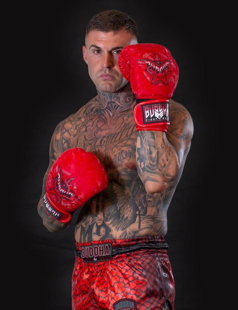 Guantes Buddha Army Rojos - Buddha Fight Wear