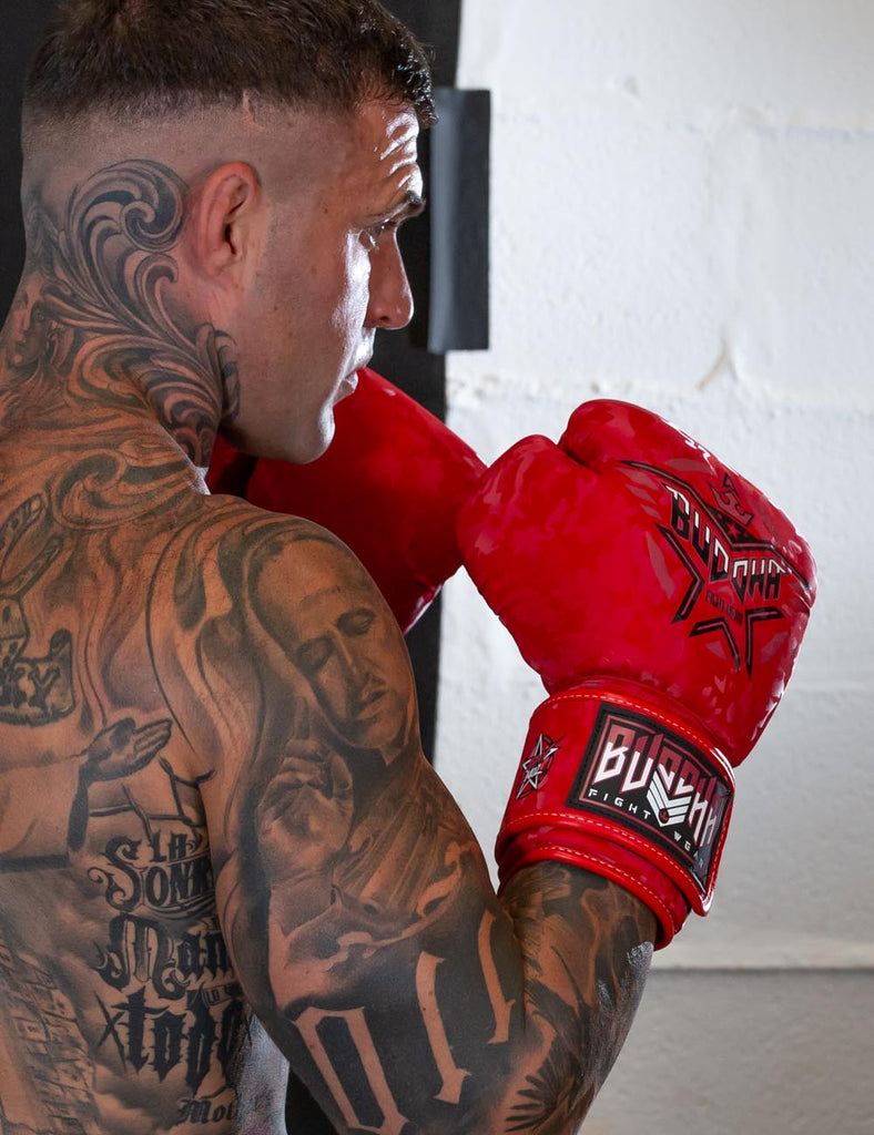 Guantes Buddha Army Rojos - Buddha Fight Wear