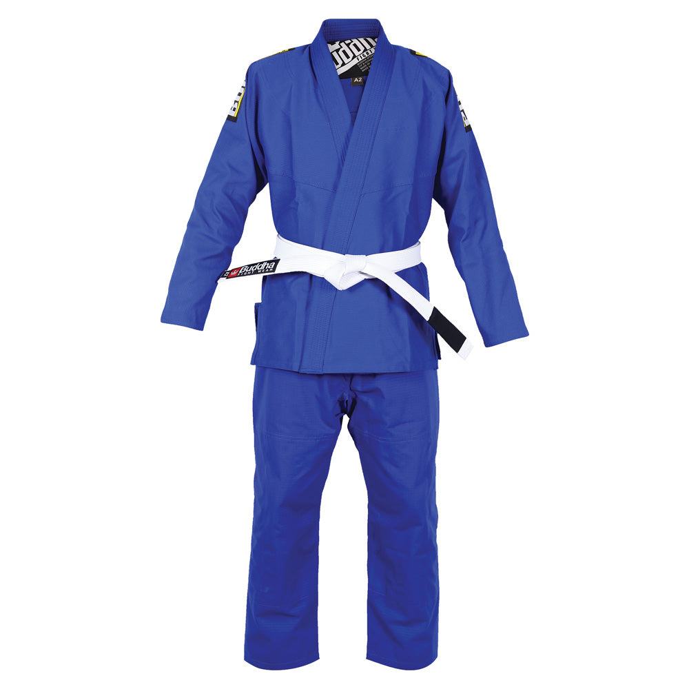 Gi Jiujitsu Buddha Infinity Azul Royal + Cinturón Blanco - Buddha Fight Wear