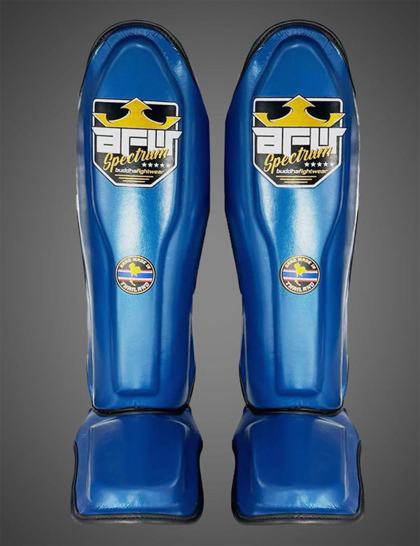 Espinilleras Spectrum Metalic Thailand Azules - Buddha Fight Wear