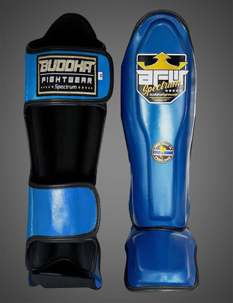 Espinilleras Spectrum Metalic Thailand Azules - Buddha Fight Wear