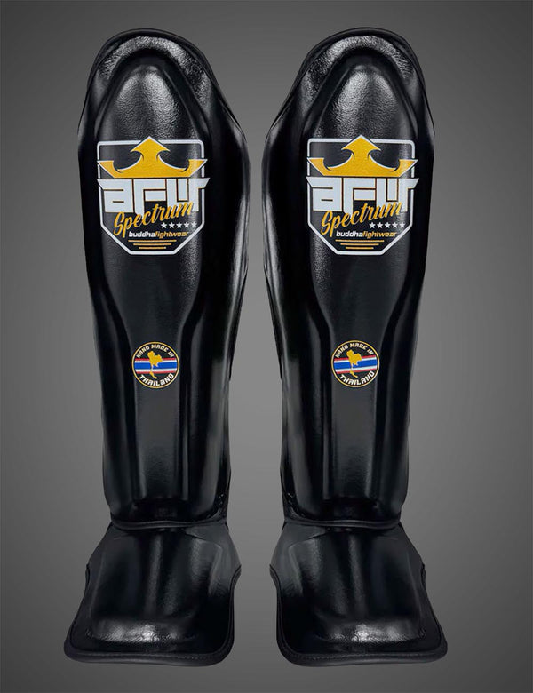 Espinilleras Spectrum Metalic Thailand Negro - Buddha Fight Wear