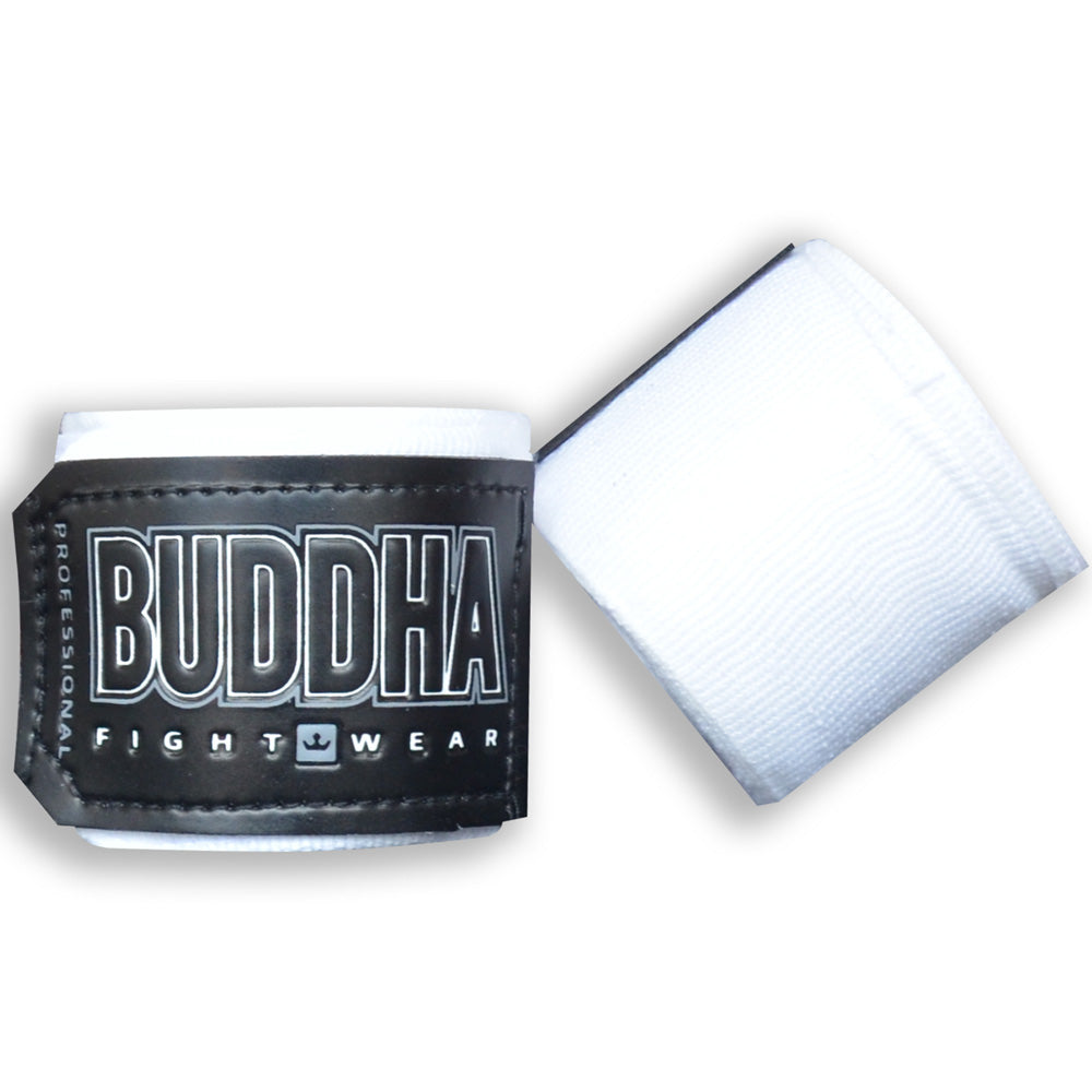 Vendas de Boxeo Semi Elásticas Blancas - Buddha Fight Wear