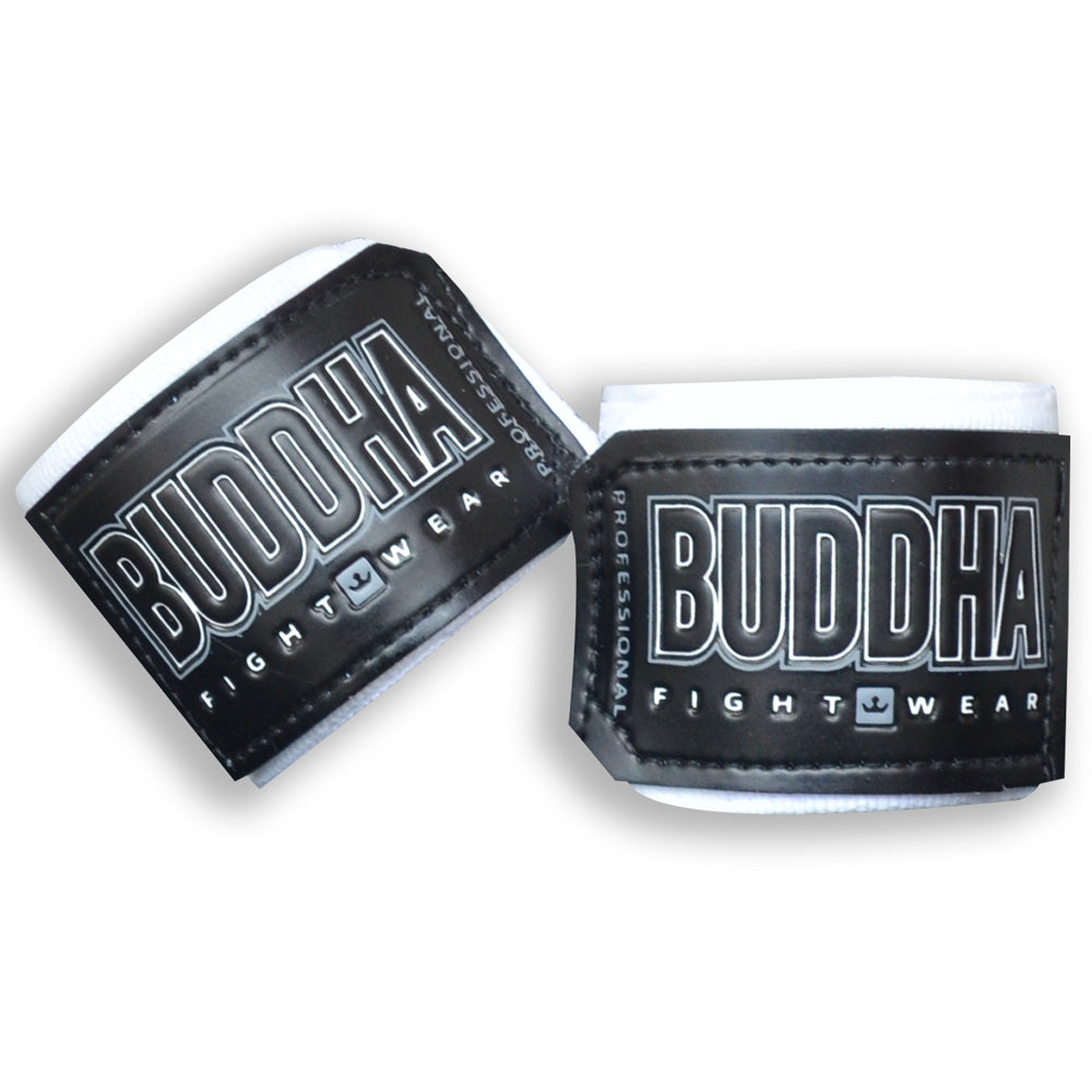 Vendas de Boxeo Semi Elásticas Blancas - Buddha Fight Wear