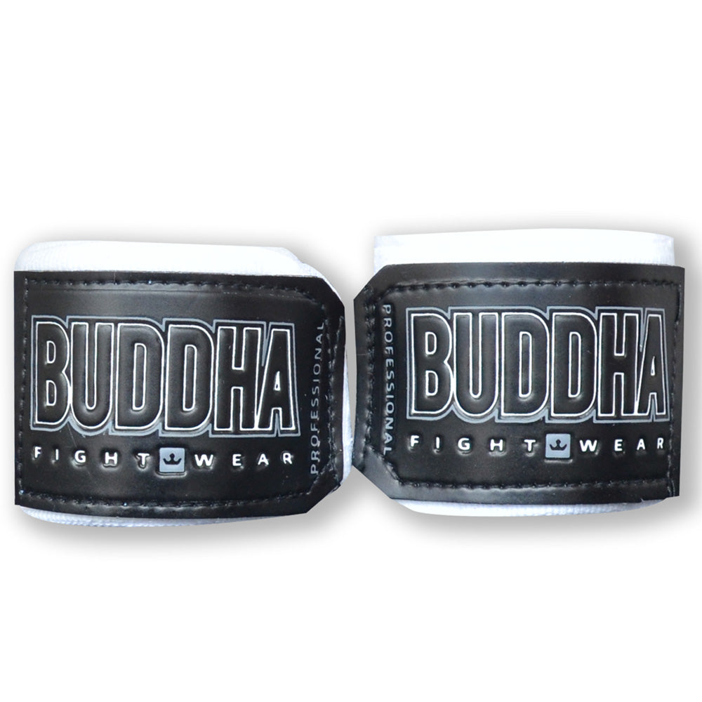Vendas de Boxeo Semi Elásticas Blancas - Buddha Fight Wear