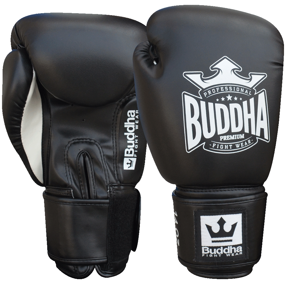 Guantes de boxeo Buddha Top Premium negro mate > Envío Gratis