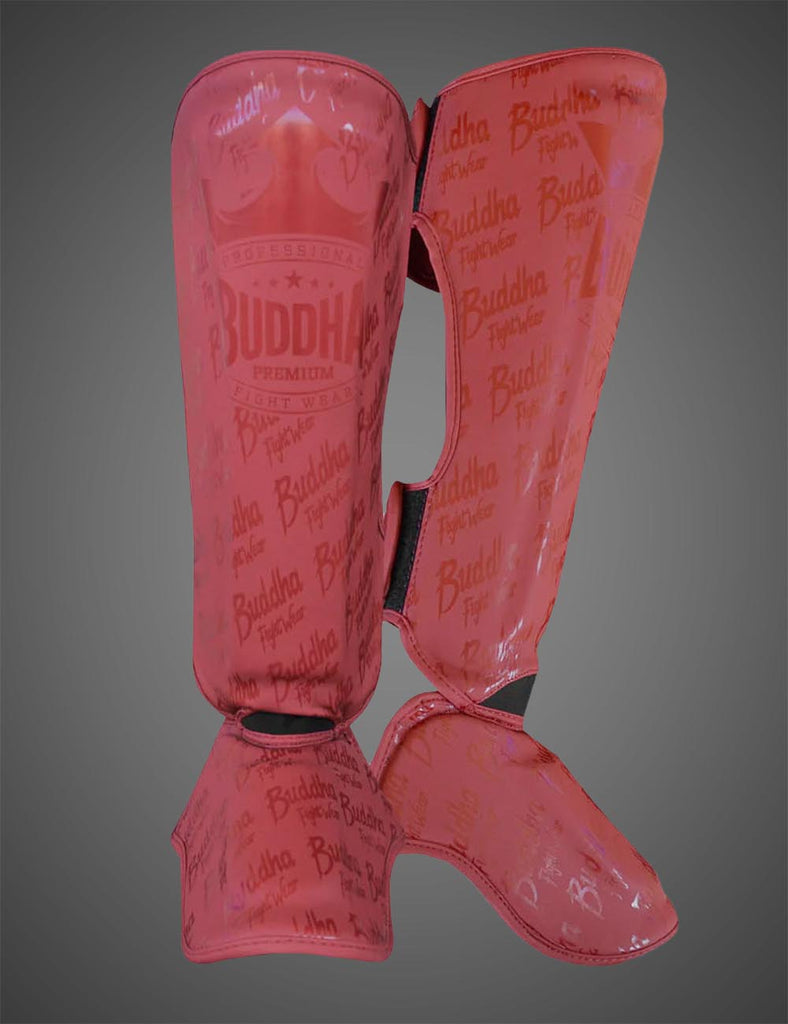 Espinilleras Epic Burdeos Mate - Buddha Fight Wear