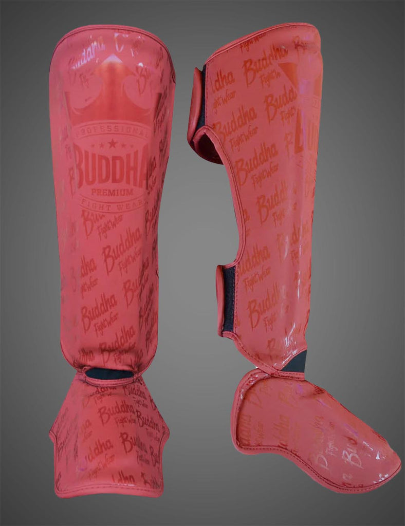 Espinilleras Epic Burdeos Mate - Buddha Fight Wear