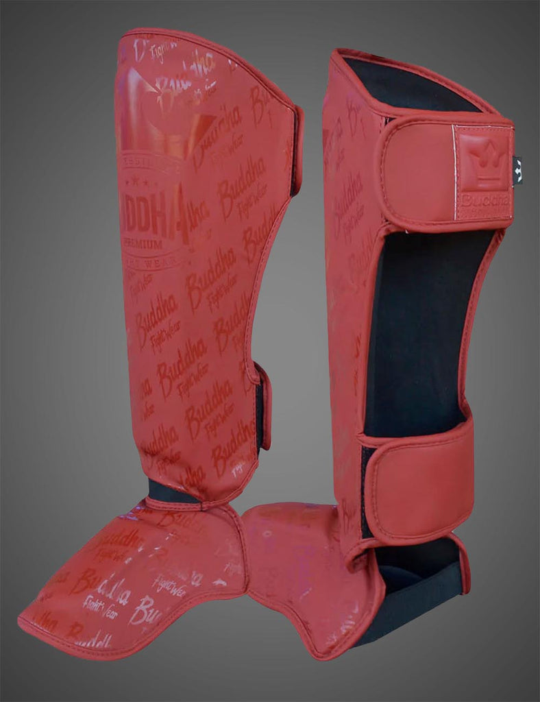 Espinilleras Epic Burdeos Mate - Buddha Fight Wear