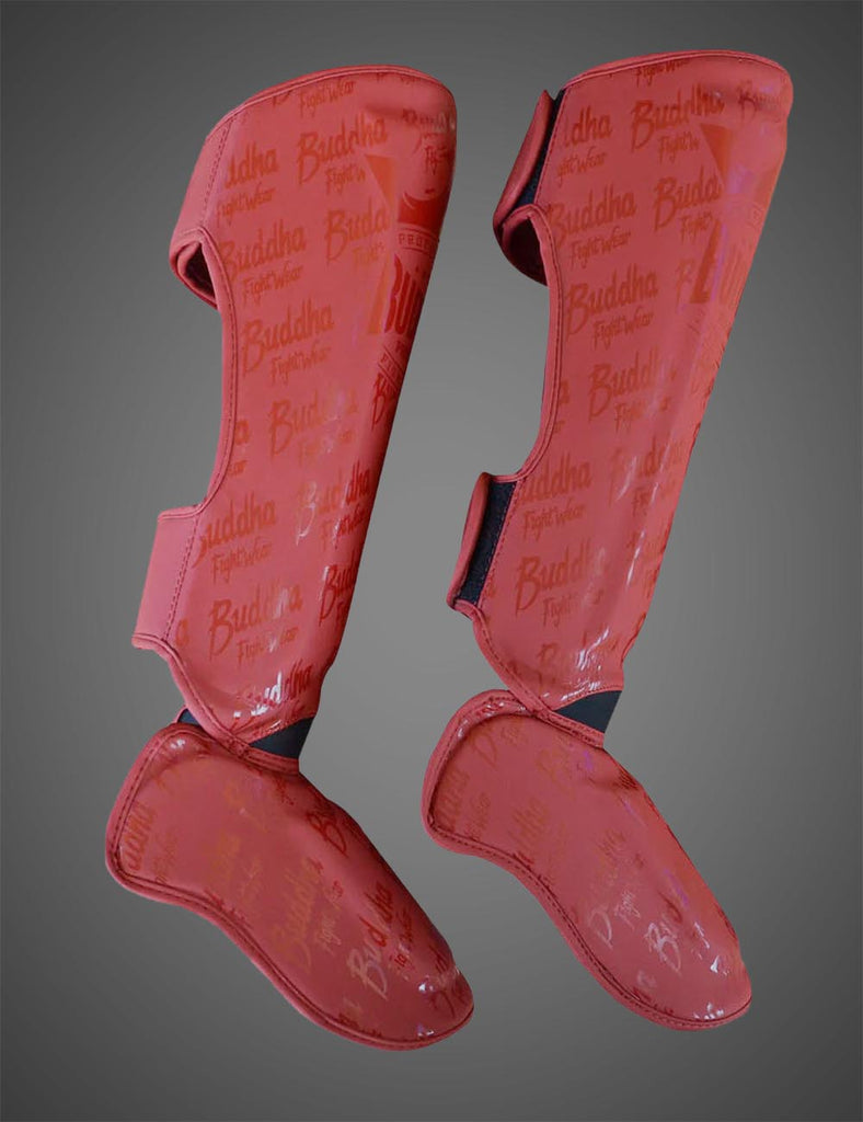Espinilleras Epic Burdeos Mate - Buddha Fight Wear