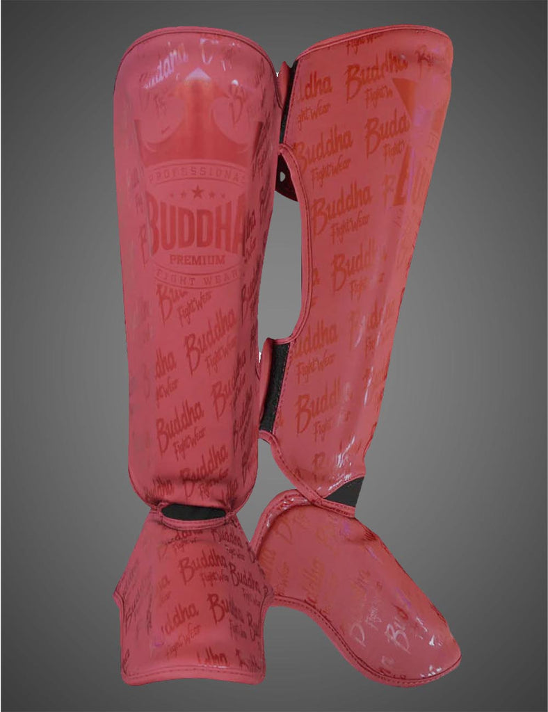 Espinilleras Epic Burdeos Mate - Buddha Fight Wear