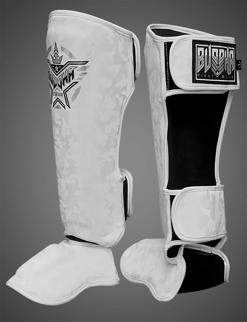 Espinilleras Army Blancas - Buddha Fight Wear