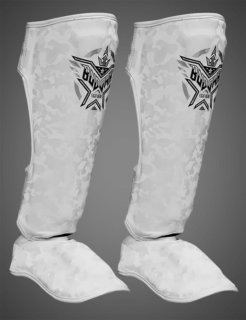 Espinilleras Army Blancas - Buddha Fight Wear