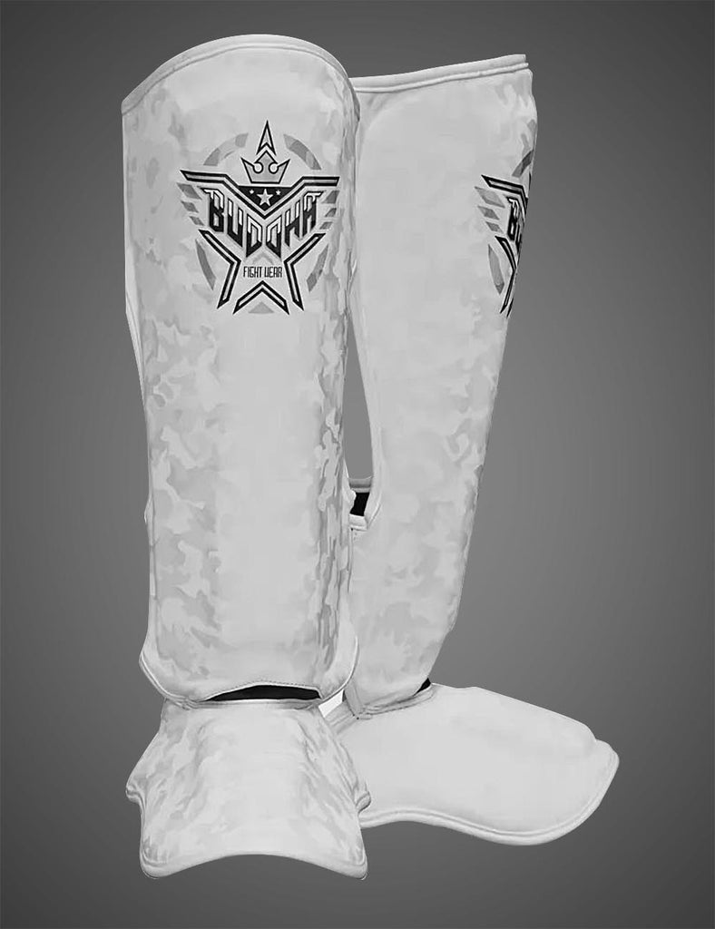 Espinilleras Army Blancas - Buddha Fight Wear