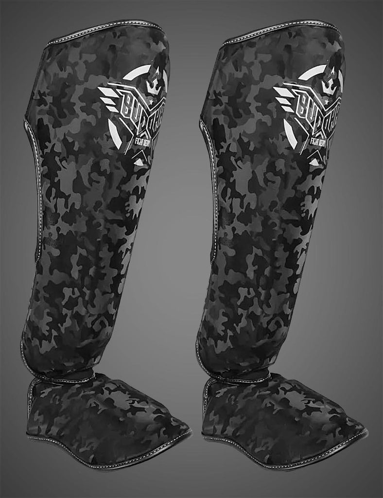 Espinilleras Army Negras - Buddha Fight Wear