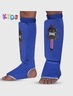 Espinilleras Infantil Tubular Azul