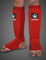 Caneleiras tubulares vermelhas de Buda Muay Thai MMA Kick Boxing