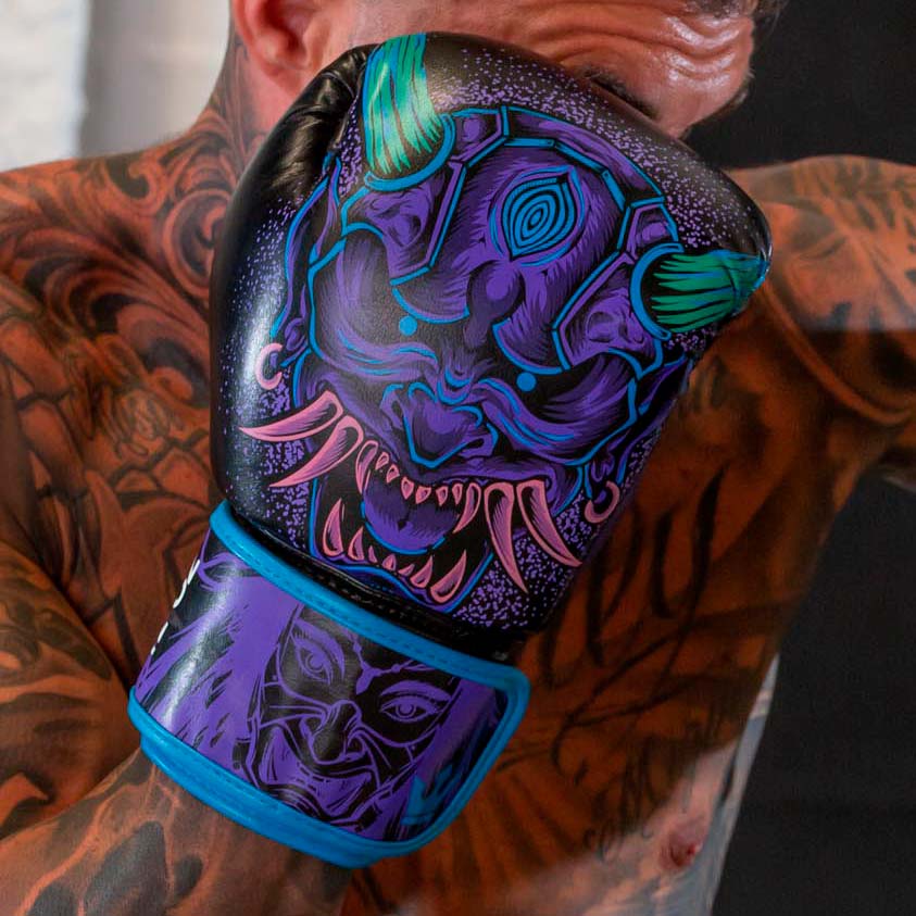 Guantes de Boxeo Mexican Purpura | Guantes Fantasy en Buddha Fight