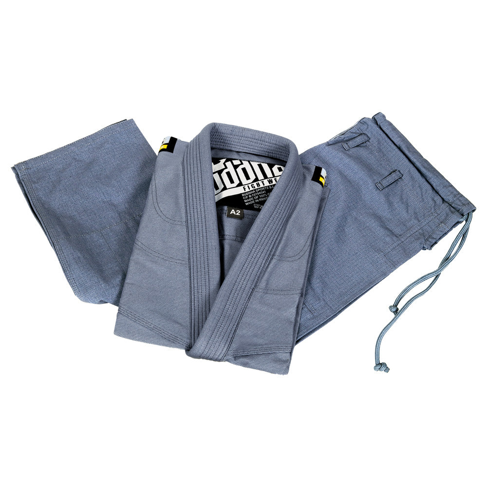 Gi Jiujitsu Buddha Infinity Gris + Cinturón Blanco - Buddha Fight Wear