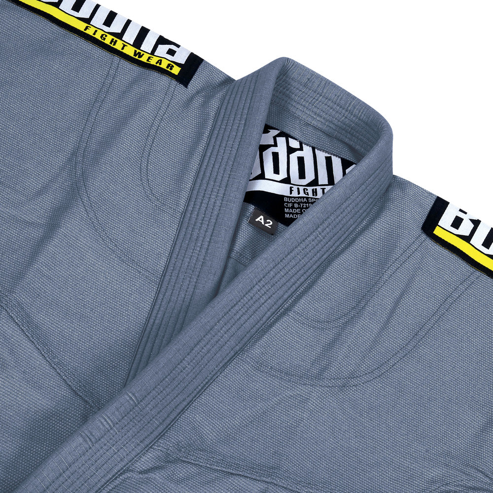 Gi Jiujitsu Buddha Infinity Gris + Cinturón Blanco - Buddha Fight Wear