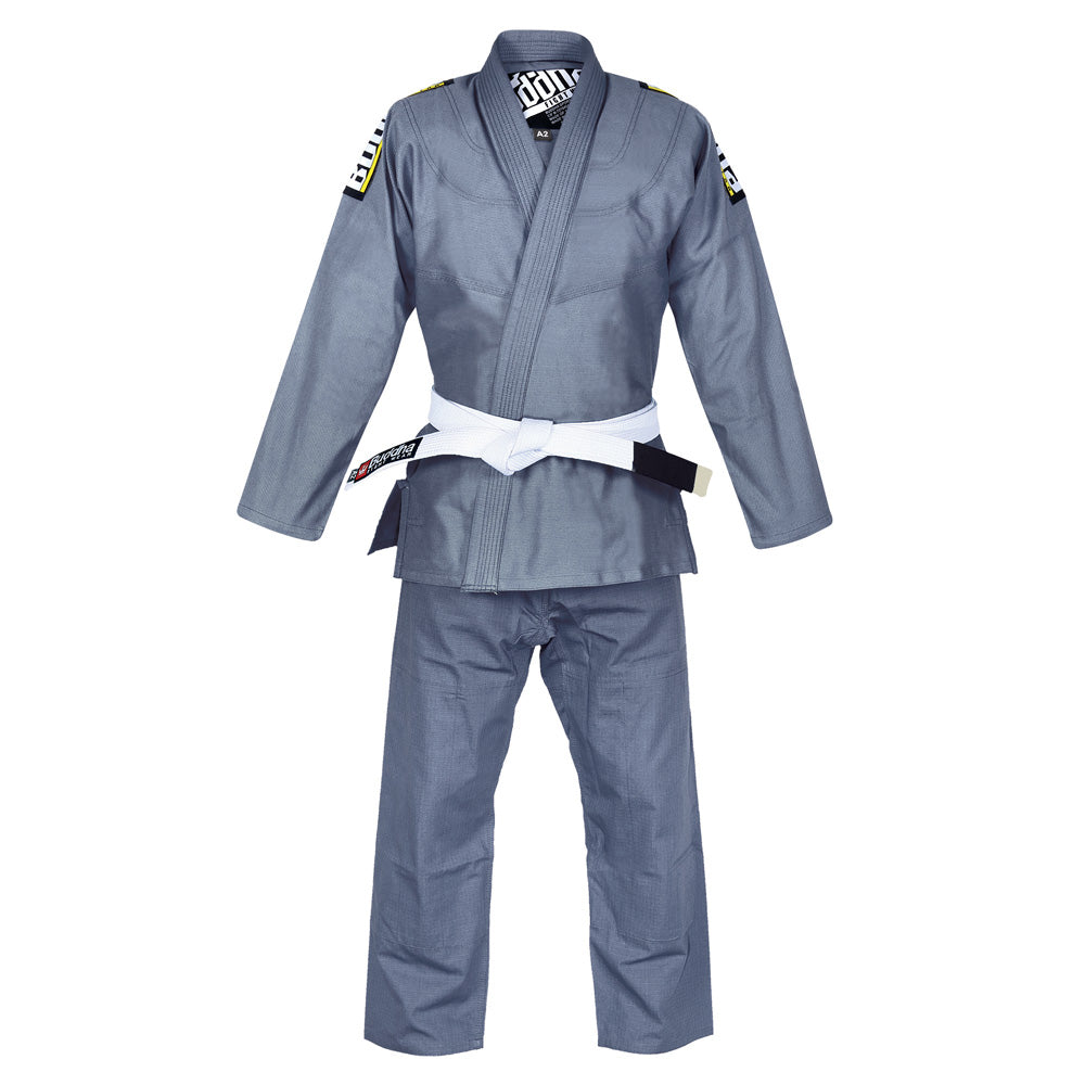 Gi Jiujitsu Buddha Infinity Gris + Cinturón Blanco - Buddha Fight Wear