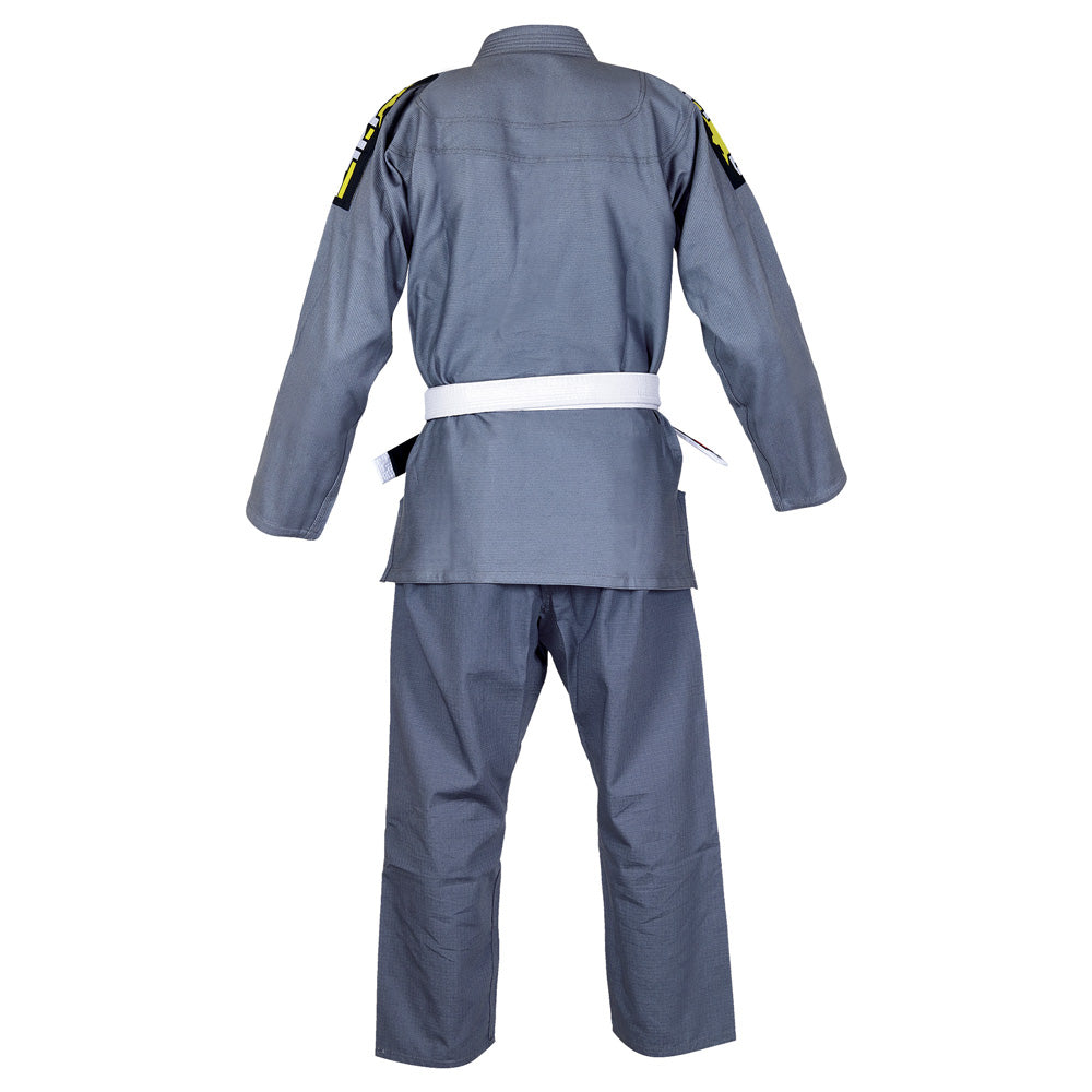 Gi Jiujitsu Buddha Infinity Gris + Cinturón Blanco - Buddha Fight Wear