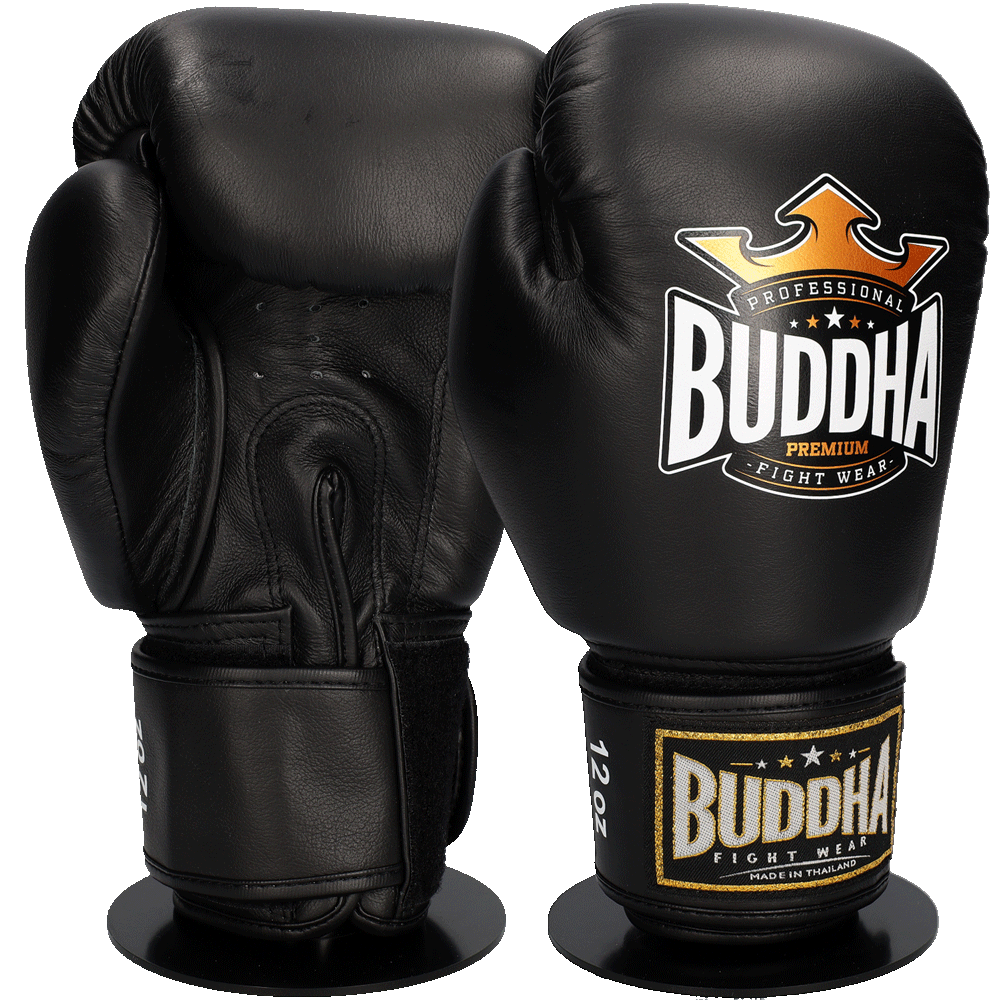 Buddha Guantes Boxeo Bushwhacker Negro-Oro