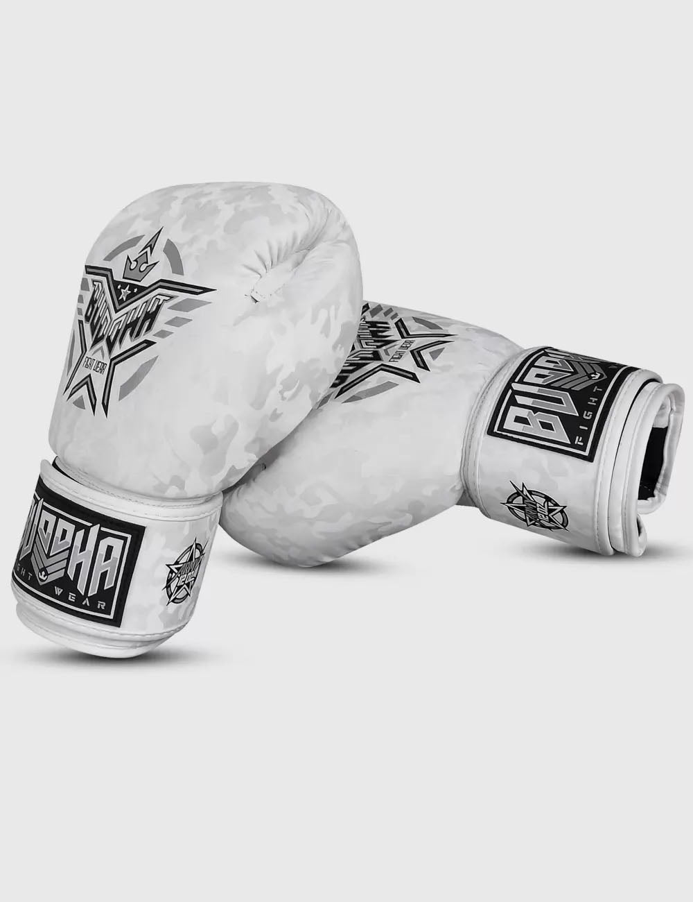 Gants De Boxe EIVOR 10oz - Entraînement Muay Thai Sanda Karaté Pour Hommes Et Femmes Blanc