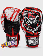 Gants pour enfants Buddha Creepy Noir Rouge Blanc