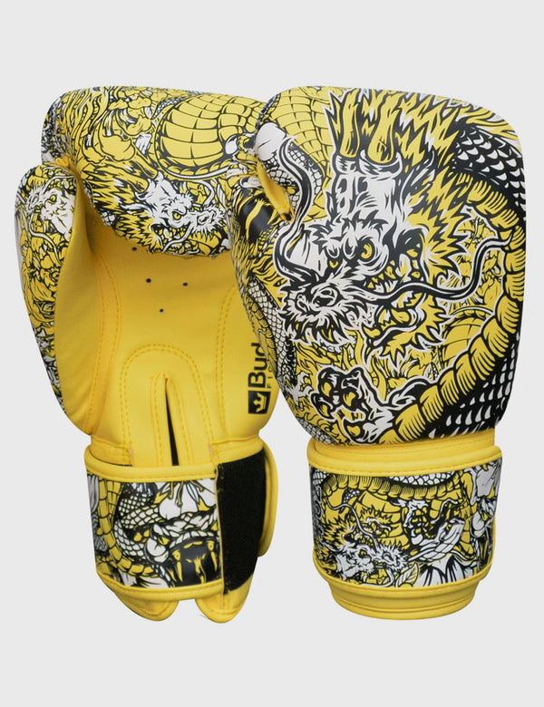 Guantes de Boxeo Dragon Amarillos - Buddha Fight Wear