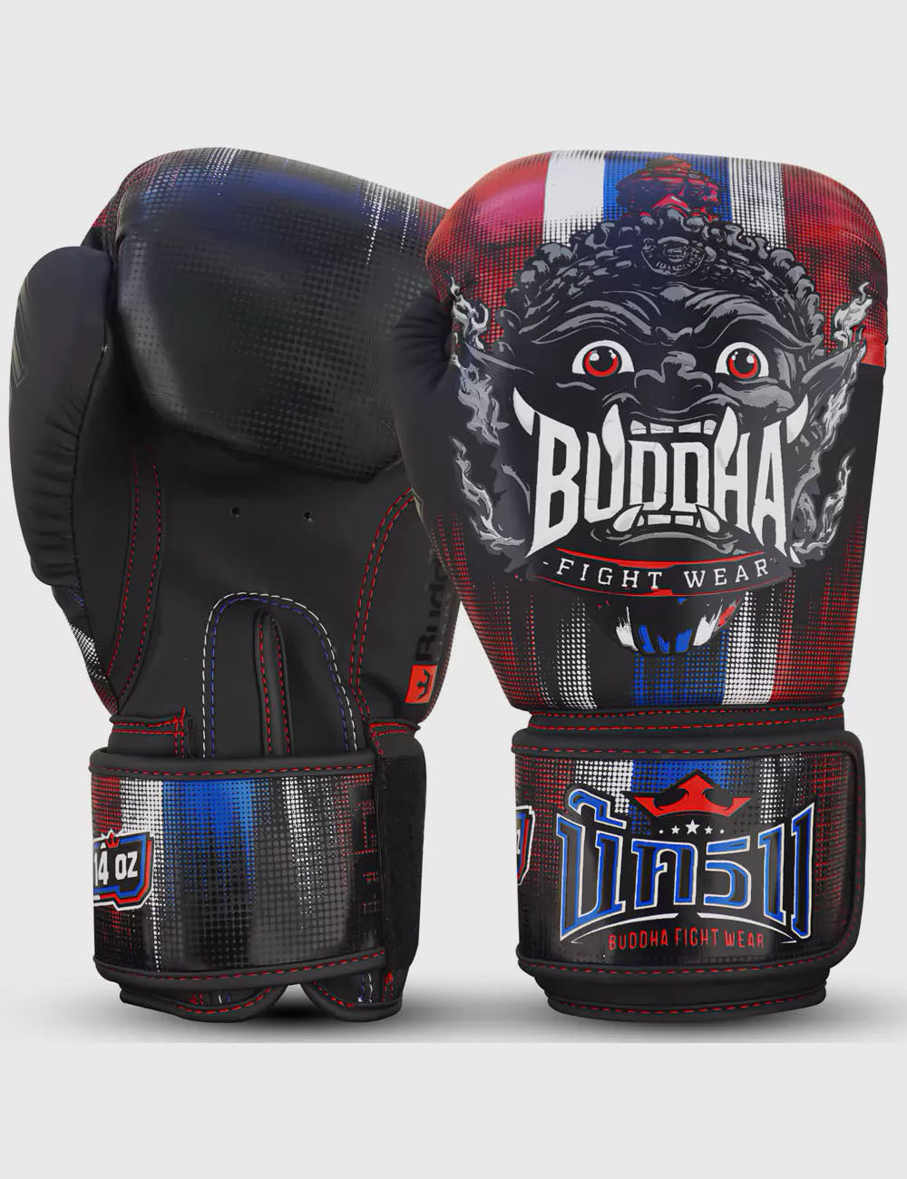 fitbox handschuhe Buddha Thai God Handschuhe für Boxen, Muay Thai und Kickboxen