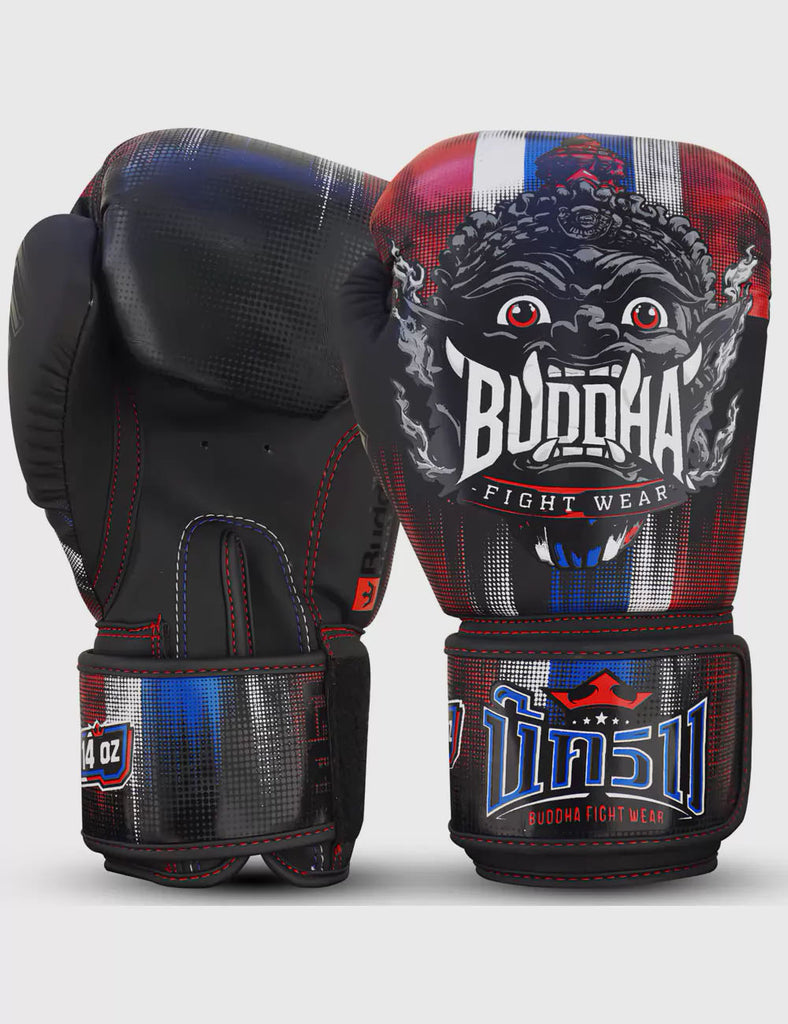 handschuhe kickboxen Boxen Muay Thai Kick Boxhandschuhe Fantasy Dragon Weiß