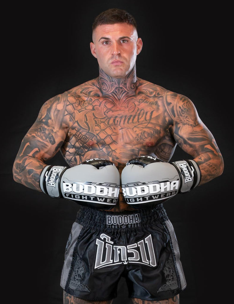 Guantes Buddha Millenium Gris Claro - Buddha Fight Wear