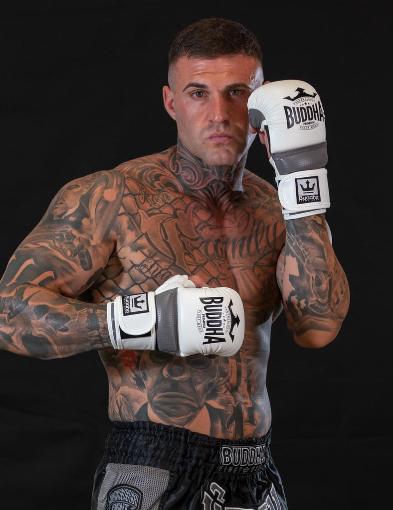 Guantes Epic MMA Buddha Competición Amateur Blancos - Buddha Fight Wear