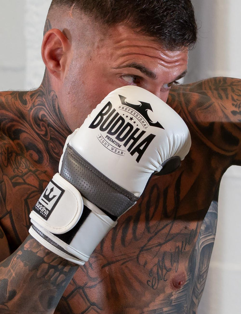 Guantes Epic MMA Buddha Competición Amateur Blancos - Buddha Fight Wear