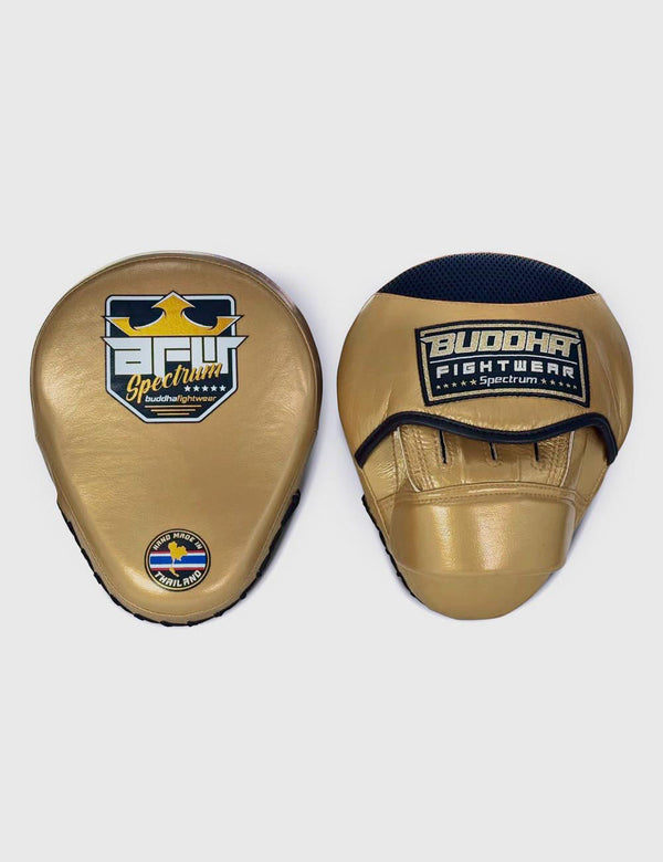 Manoplas de Boxeo Curvadas Buddha Spectrum Thailand Doradas (Precio Par) - Buddha Fight Wear